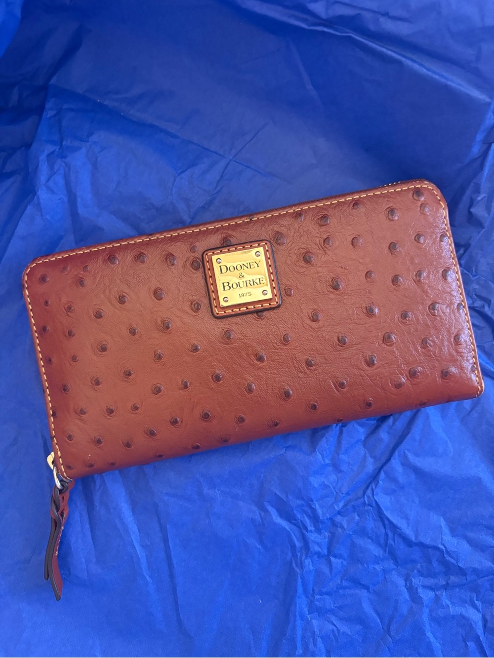Dooney and Bourke large ostrich wallet